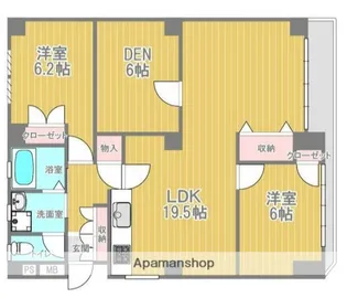コーポ棕梠【202号室】の間取り