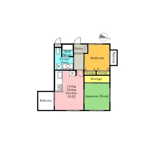 サン・アップマンション【2階】の間取り
