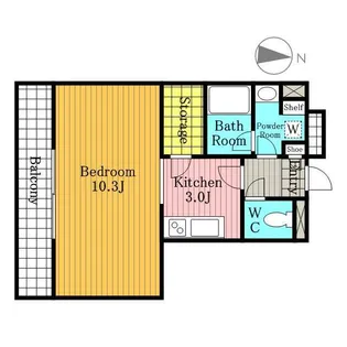フォルトゥーナ桜木【3階】の間取り