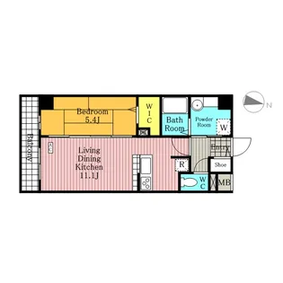 エルフローレ【4階】の間取り