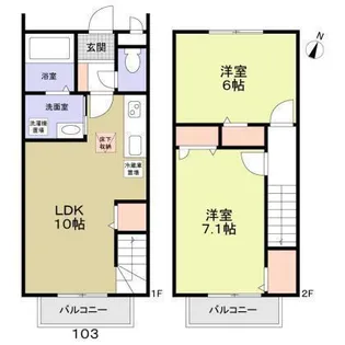 フォレストメゾン大宮三橋【1階】の間取り