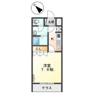 エルシオンⅡ【1階】の間取り