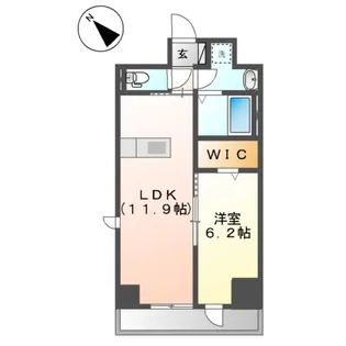 MARK FIELDS【6階】の間取り