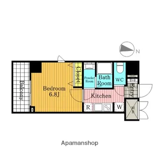 BLANCE’ OMIYA(ブランセ オオミヤ)【6階】の間取り