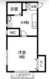 サンライズ宮町(3丁目)【2階】の間取り