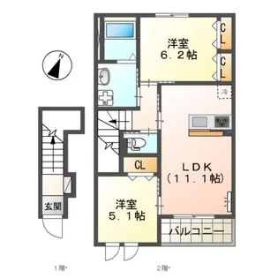 CORNIOLO (コルニオーロ)【2階】の間取り