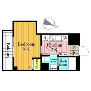 サンシエ大宮【1階】の間取り