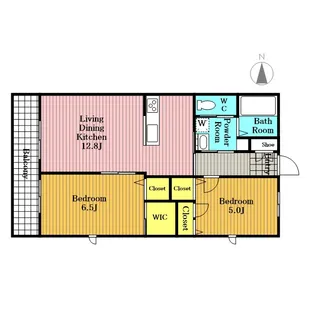 パークアベニュー【201号室号室】の間取り