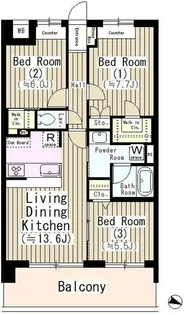 プライムホーム大宮【8階】の間取り