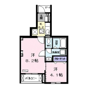 グランドール【1階】の間取り