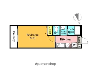 メゾンドール【102号室】の間取り