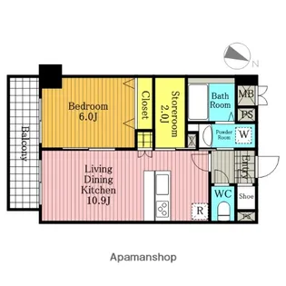 SERENTIO【5階】の間取り