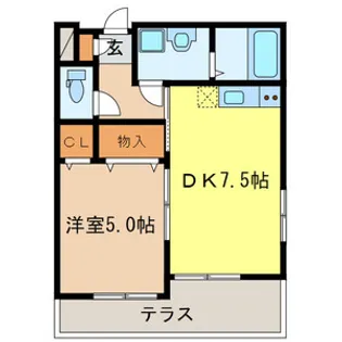 STELLA【101号室号室】の間取り