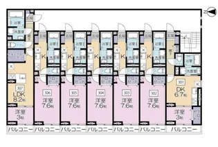 クレールレジデンス【3階】の間取り
