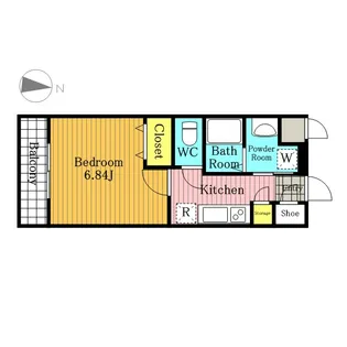 シャ・ノアール新都心【2階】の間取り