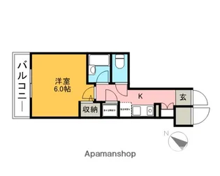 ヴェルステージ大宮【1階】の間取り