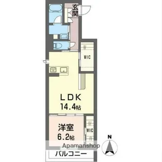 サンヴァリエ 三橋【1階】の間取り