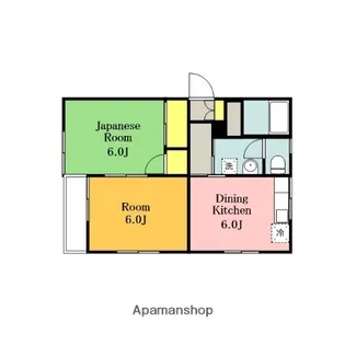 イーストグリーンハイツB棟【202号室】の間取り