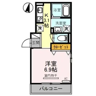 カーサしらたま【3階】の間取り