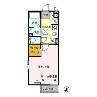 メゾン・ド・アレーズ【1階】の間取り