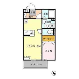 ヴィラオーヤ【3階】の間取り