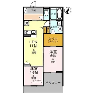スカーラ大宮【2階】の間取り