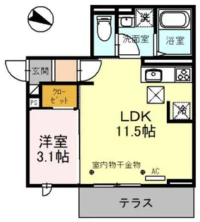 シャルム A【1階】の間取り