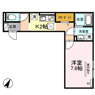 アブリール【1階】の間取り