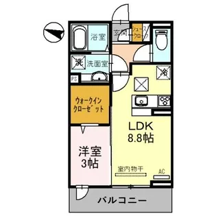 グランコート西大宮【1階】の間取り