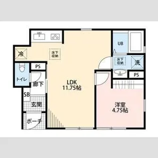 リーブルファイン岩槻本町【1階】の間取り