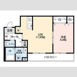 リーブルファイン指扇【1階】の間取り