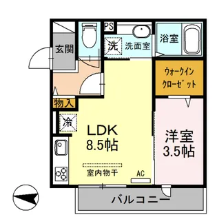 OLEN KOTONA【3階】の間取り