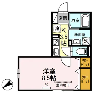 ホワイトヴィラ【3階】の間取り