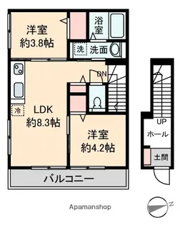 パークハイム【2階】の間取り