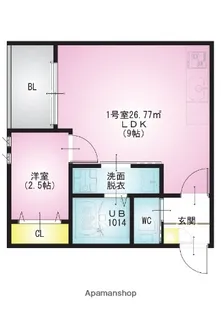 REGALEST CIEL大和田【1階】の間取り