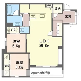 フォルモーサ【201号室】の間取り