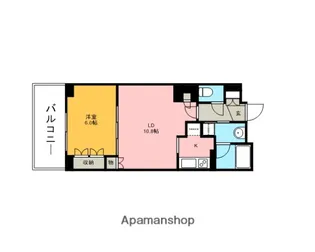 ドゥーエ大宮【5階】の間取り