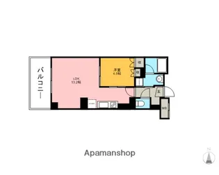 ドゥーエ大宮【6階】の間取り