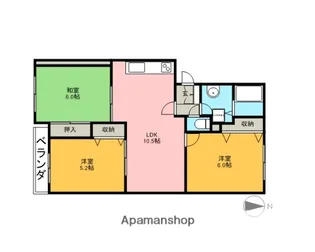 メルヴェーユ(天沼町1丁目)【301号室】の間取り