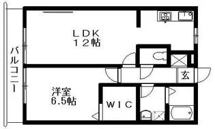 リヴェール・エスト【1階】の間取り