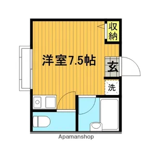 ウインズ【102号室】の間取り