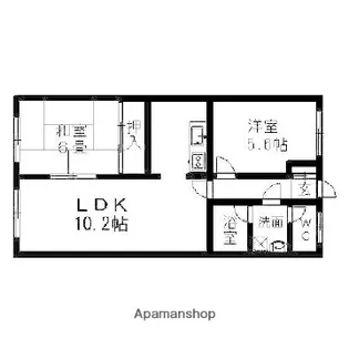 アベニュー弐番舘【3階】の間取り