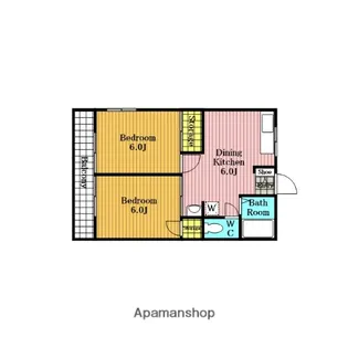 シティハイムアルファ【1階】の間取り