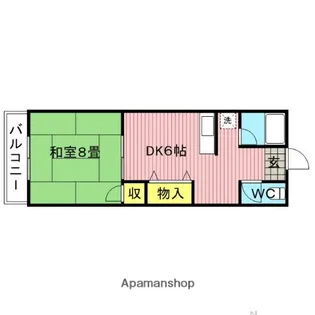ベルセ東仲町【101号室】の間取り