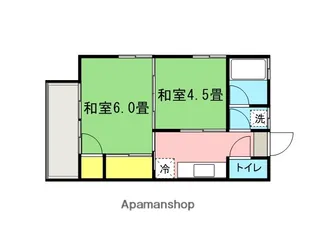 かわい荘【201号室】の間取り
