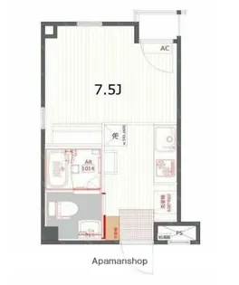 フロムファースト【301号室】の間取り