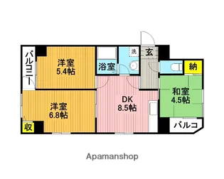 新田第9ビル【2階】の間取り