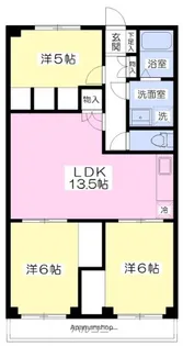 サンナップヒルズ関A【1階】の間取り