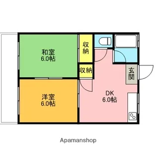 まことレジデンス【105号室】の間取り