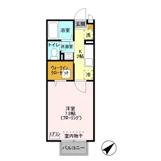 リベラ オイカワ【1階】の間取り